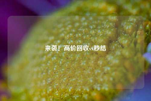 来袭！高价回收vx秒结