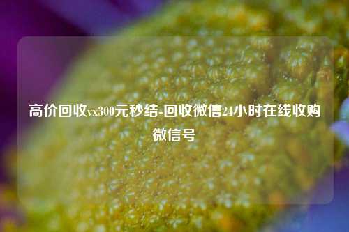 高价回收vx300元秒结-回收微信24小时在线收购微信号