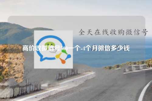 高价收微信号500一个-4个月微信多少钱