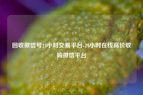 回收微信号24小时交易平台-24小时在线高价收购微信平台