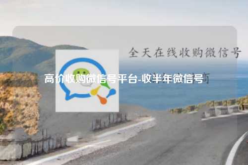 高价收购微信号平台-收半年微信号
